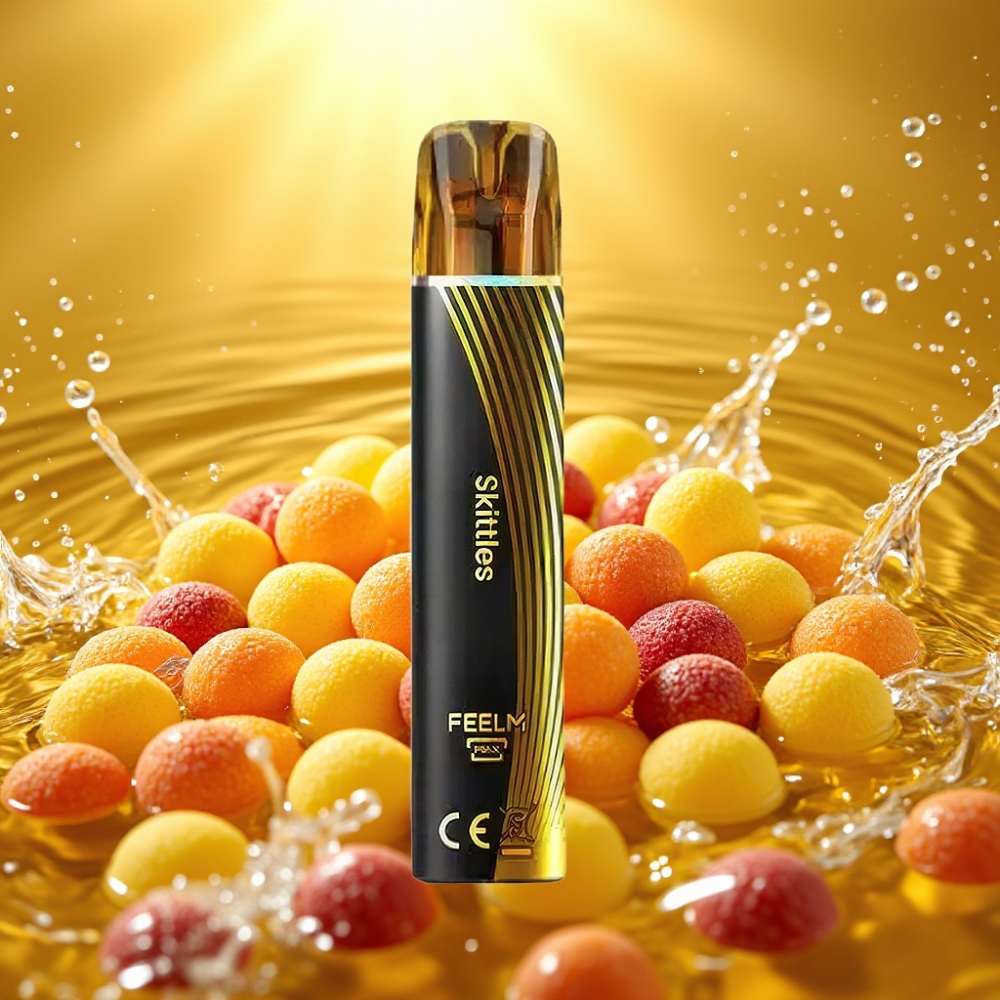 JNR Black&Golden 800 Puffs 550mAh 2ml TPD Sem Carga 2% Nic Skittles (Jujubas)