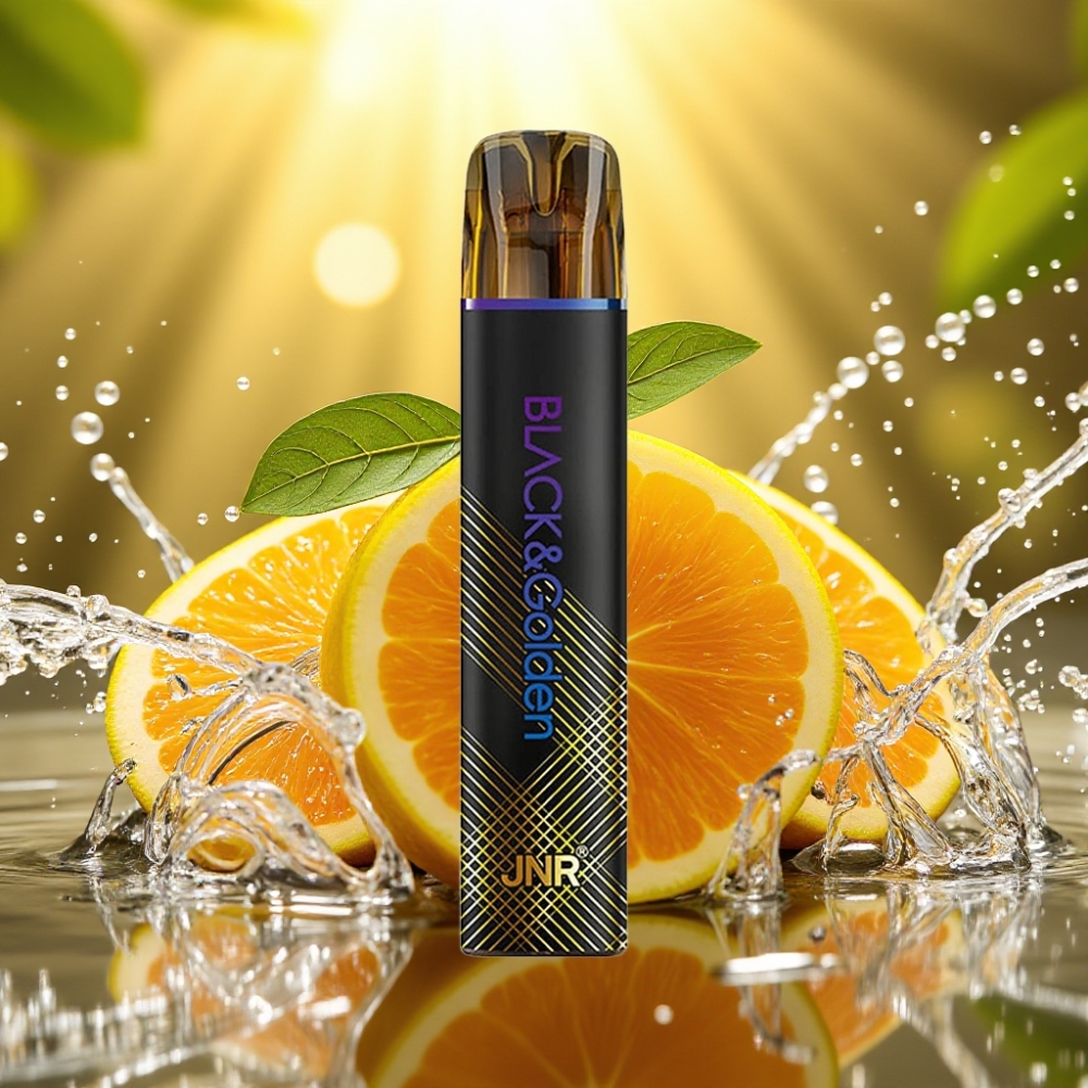JNR Black&Golden 800 Puffs 550mAh 2ml TPD Sem Carga 2% Nicotina Uva Gelo
