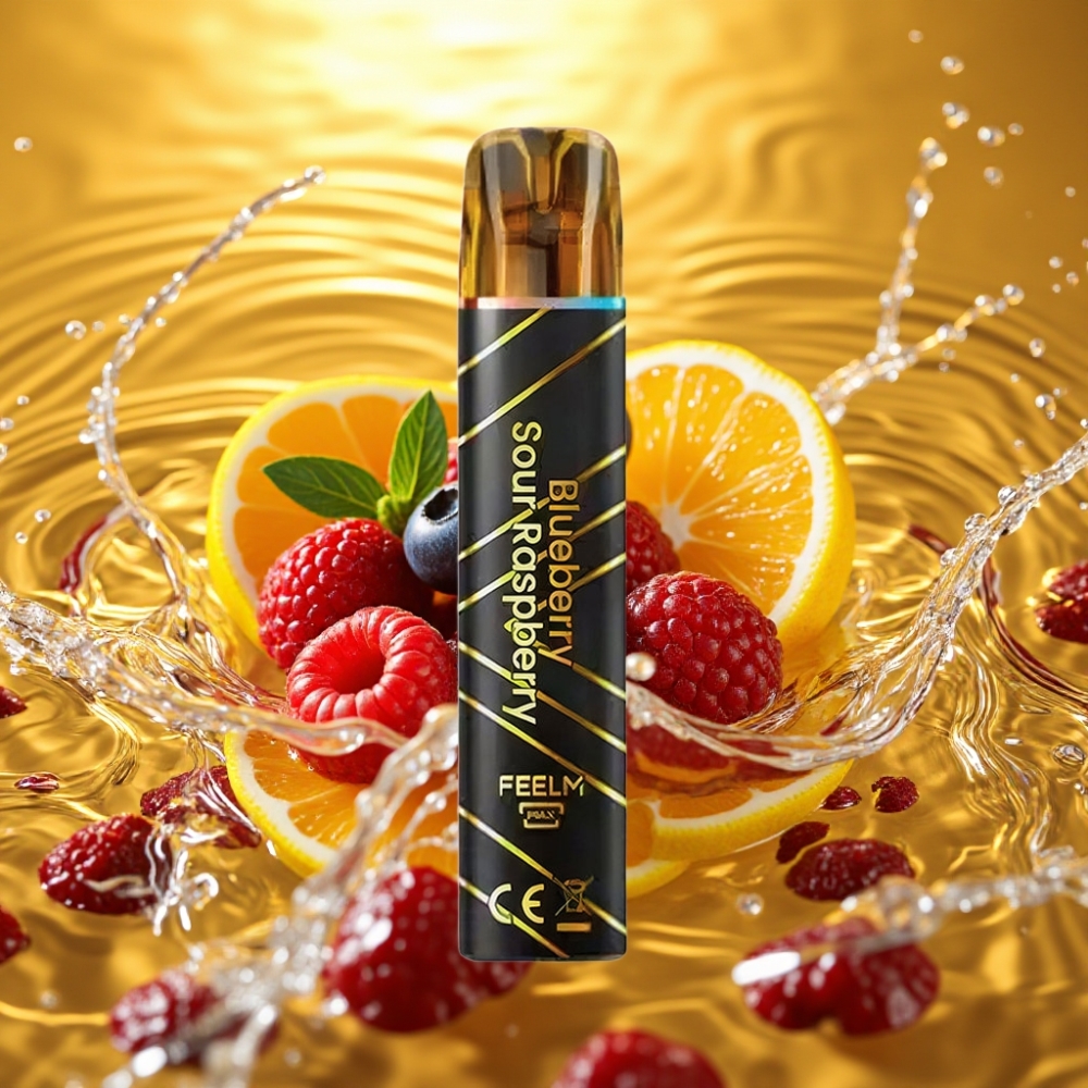 JNR Black&Golden 800 Puffs 550mAh 2ml TPD Sem Recarga 2% Nic Mirtilo Framboesa Azeda