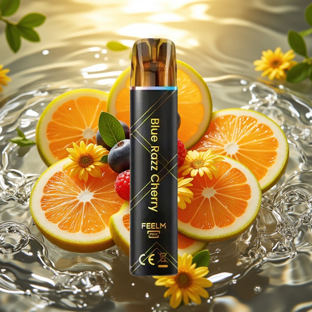 JNR Black&Golden 800 Puffs Disposable Vape 550mAh 2ml TPD Sem Recarga Azul Framboesa Cereja 2% Nic