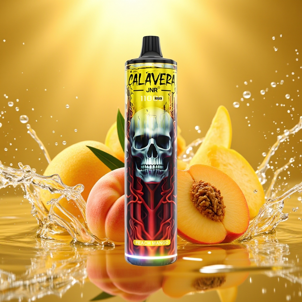 JNR Calavera 11000 Puffs Disposable Vape Pêssego Manga Tipo-C 850mAh 21ml 1.0ohm JNR Calavera 11000 Puffs Disposable Vape Pêssego Manga Tipo-C 850mAh 21ml 1.0ohm