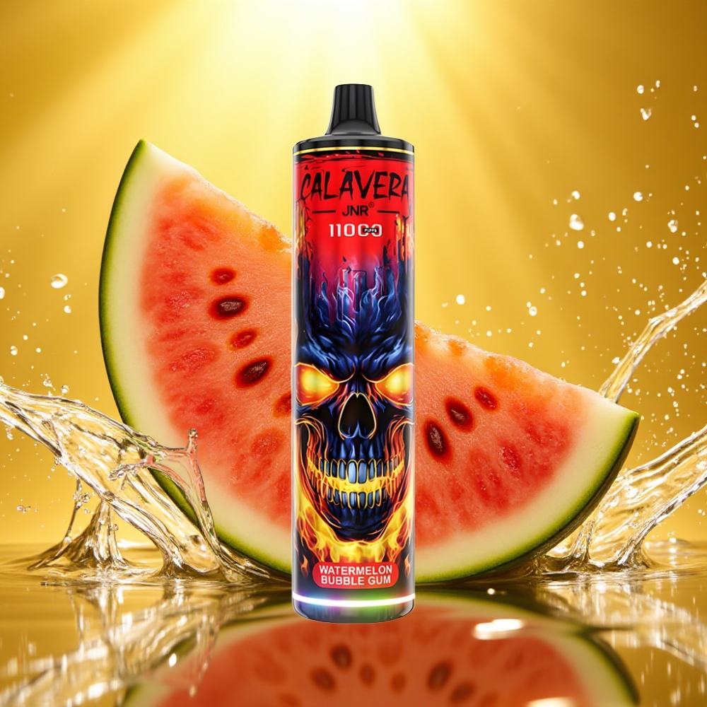 JNR Calavera 11000 Puffs Disposable Vape Tipo-C 850mAh 21ml 1.0ohm Melancia Chiclete JNR Calavera 11000 Puffs Disposable Vape Tipo-C 850mAh 21ml 1.0ohm Melancia Chiclete