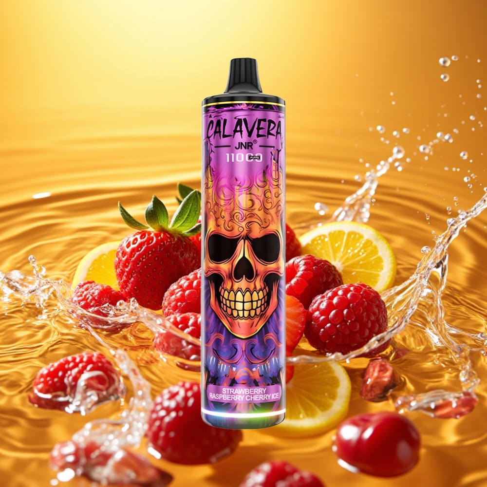 JNR Calavera 11000 Puffs Tipo-C 850mAh 21ml Mesh 1.0ohm Morango Framboesa Cereja Gelo JNR Calavera 11000 Puffs Tipo-C 850mAh 21ml Mesh 1.0ohm Morango Framboesa Cereja Gelo