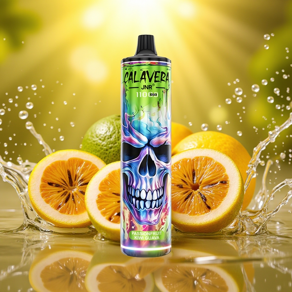 JNR Calavera 11000 Puffs USB-C 850mAh 21ml 1.0ohm Maracujá Kiwi Goiaba