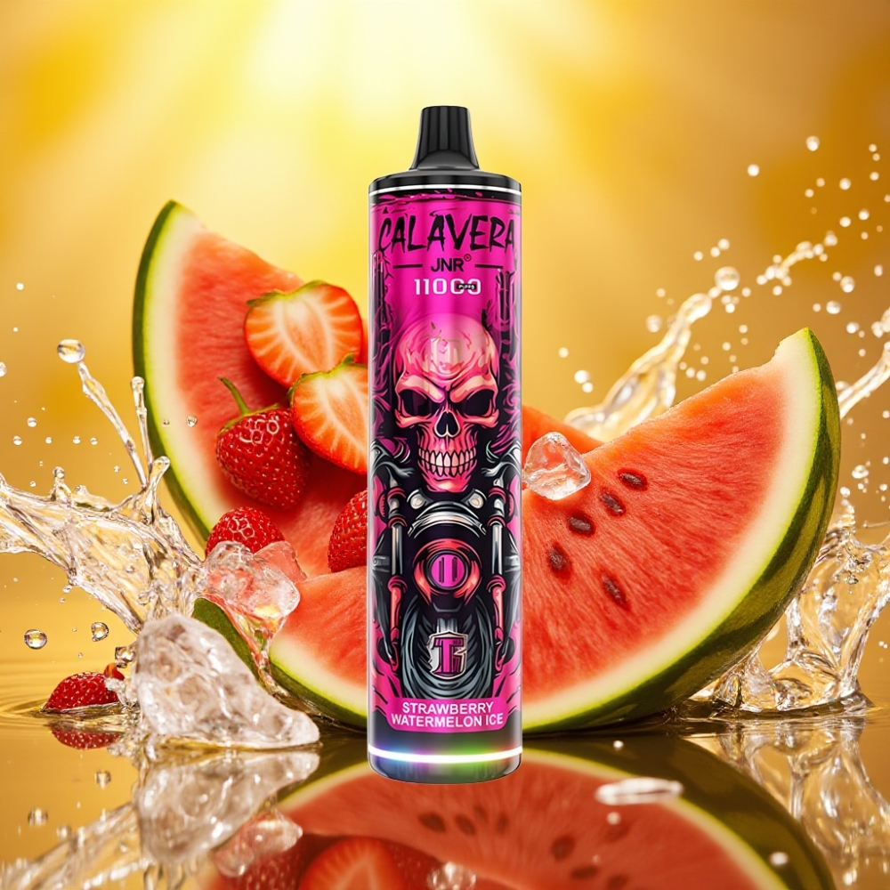 JNR Calavera 11000 Puffs USB-C 850mAh 21ml 1.0ohm Morango Melancia Gelada Disposable Vape
