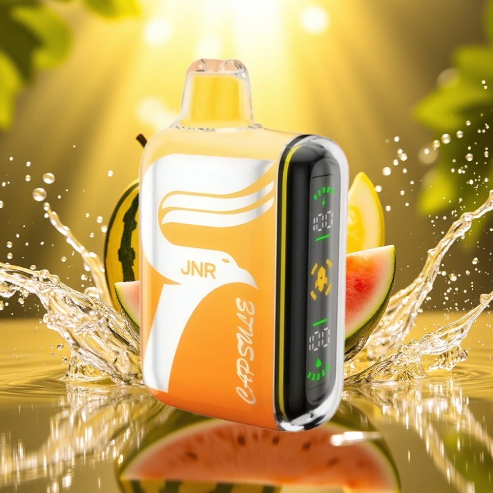 JNR Capsule 15000 Puffs Disposable Vape Melancia Irchee 850mAh 20ml Dual Mesh Coil LED Boost Type-C JNR Capsule 15000 Puffs Disposable Vape Melancia Irchee 850mAh 20ml Dual Mesh Coil LED Boost Type-C