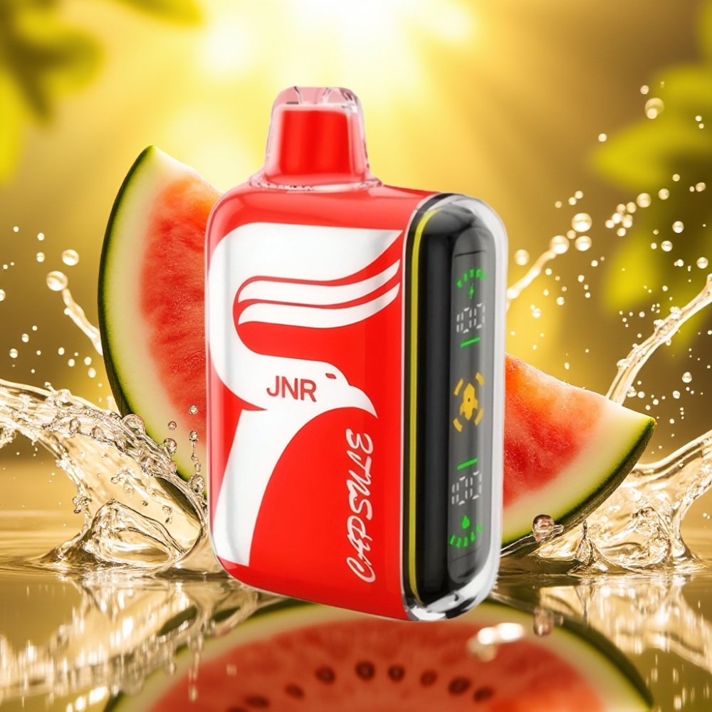 JNR Capsule 15000 Puffs Dispositivo Vape Melancia Gelada 850mAh 20ml 20W Dual Mesh LED Boost Type-C 2% 5% JNR Capsule 15000 Puffs Dispositivo Vape Melancia Gelada 850mAh 20ml 20W Dual Mesh LED Boost Type-C 2% 5%