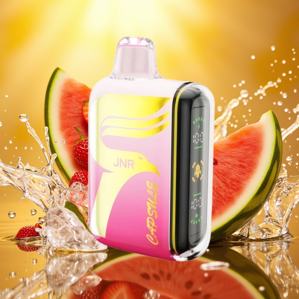 JNR Capsule 15000 Puffs Morango Melancia Gelo 850mAh 20ml 20W Dual Mesh LED Boost Type-C 2%5% JNR Capsule 15000 Puffs Morango Melancia Gelo 850mAh 20ml 20W Dual Mesh LED Boost Type-C 2%5%
