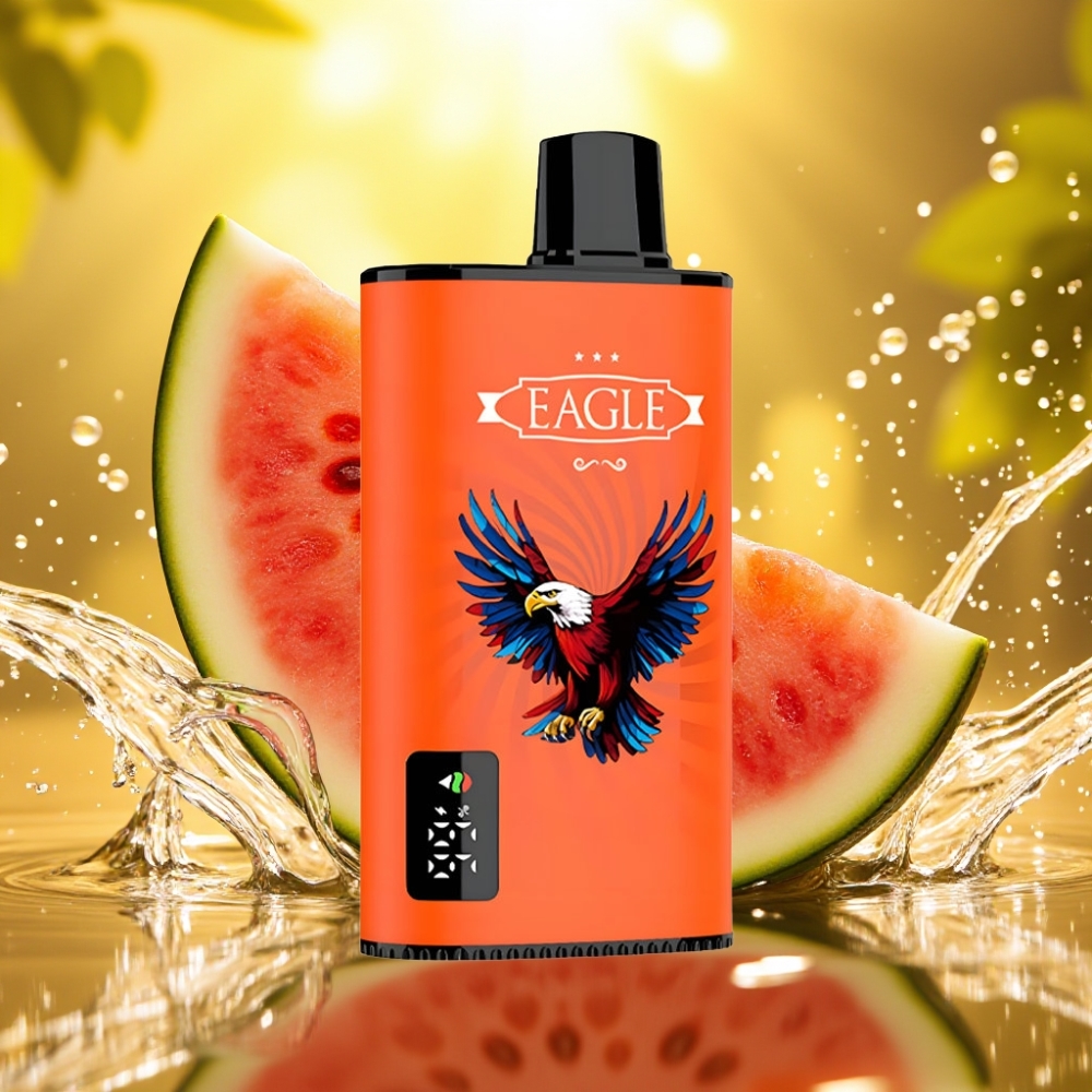 JNR EAGLE Smart 23000 Puffs Digital Screen 1.0ohm Mesh Ajustável Melancia Chiclete JNR EAGLE Smart 23000 Puffs Digital Screen 1.0ohm Mesh Ajustável Melancia Chiclete