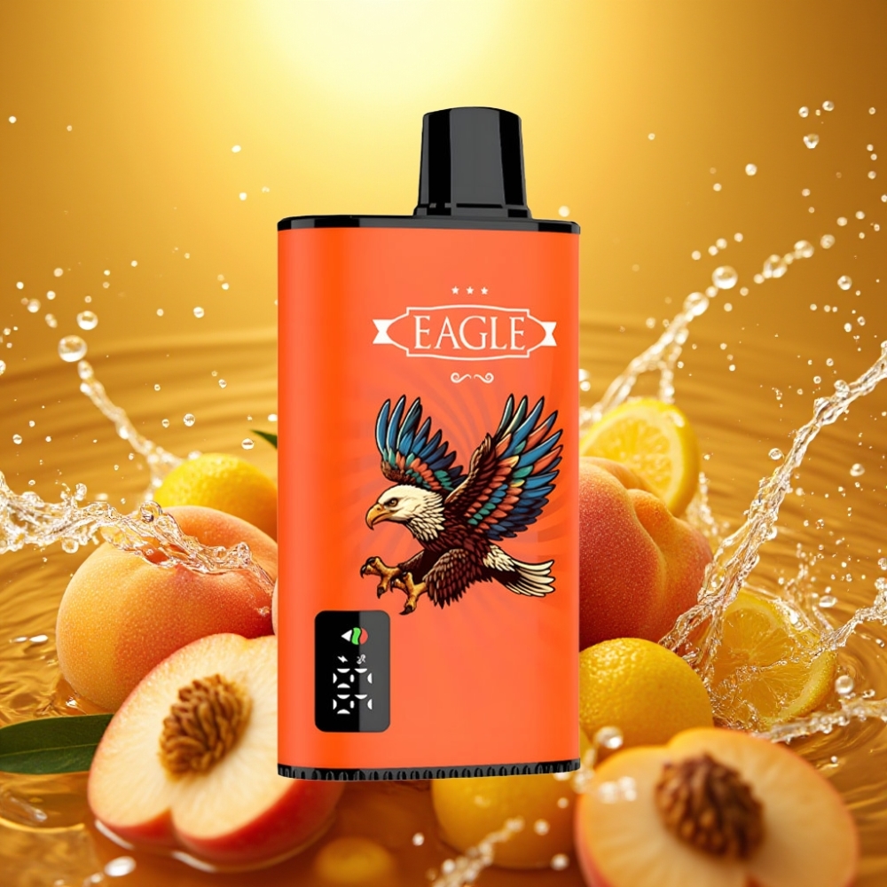 JNR EAGLE Smart 23000 Puffs Disposable Vape Pêssegos Suculentos Tela Digital Bobina Mesh 1.0ohm Fluxo de Ar Ajustável Bateria 750mAh JNR EAGLE Smart 23000 Puffs Disposable Vape Pêssegos Suculentos Tela Digital Bobina Mesh 1.0ohm Fluxo de Ar Ajustável Bateria 750mAh
