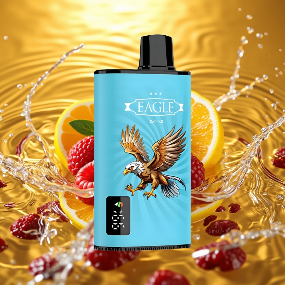 JNR EAGLE Smart 23000 Puffs Tela Digital 1.0ohm Mesh Fluxo Ajustável 750mAh Type-C 25ml Mirtilo Framboesa Azeda JNR EAGLE Smart 23000 Puffs Tela Digital 1.0ohm Mesh Fluxo Ajustável 750mAh Type-C 25ml Mirtilo Framboesa Azeda