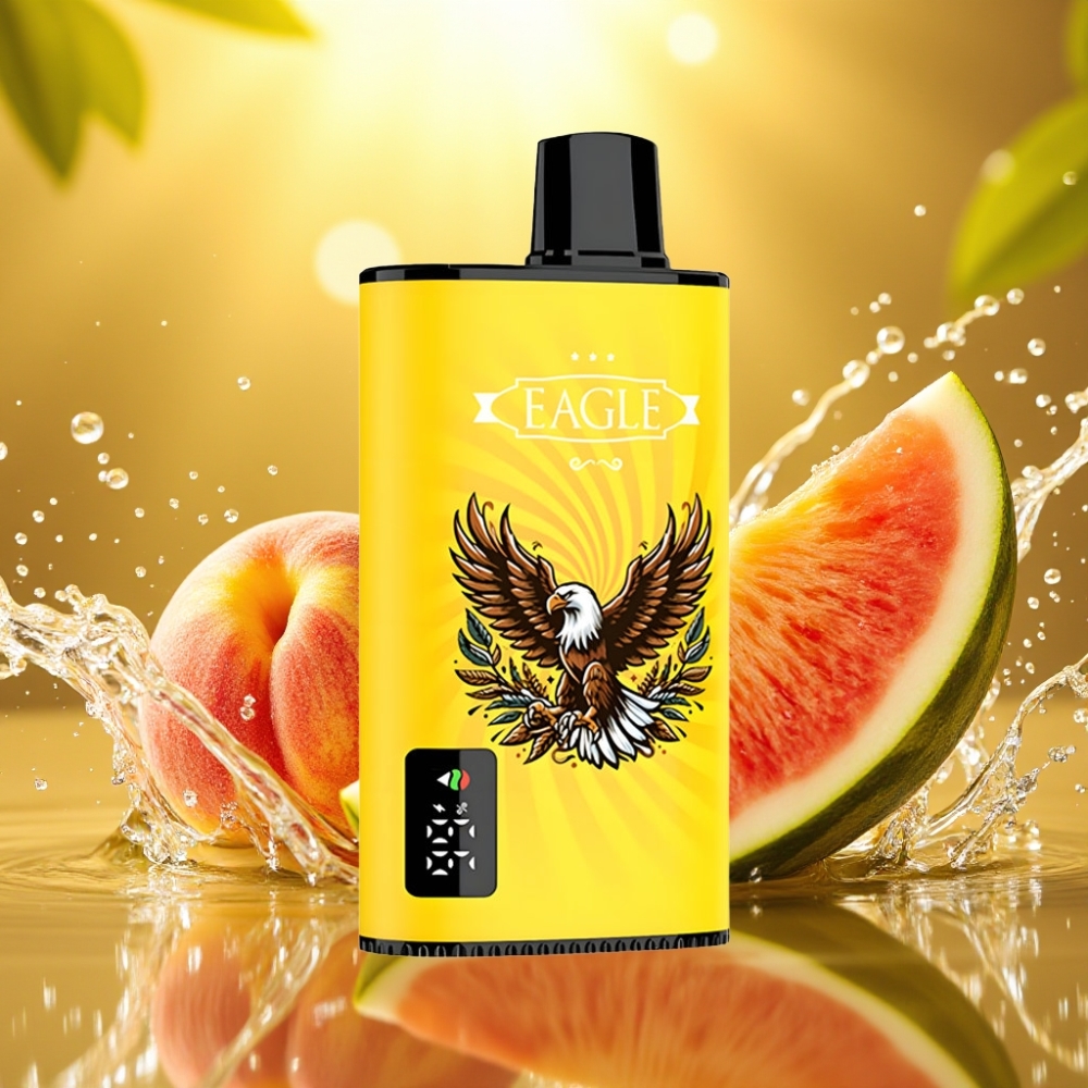 JNR EAGLE Smart 23000 Puffs Tela Digital Bobina Mesh 1.0ohm Fluxo de Ar Ajustável Recarga Type-C 25ml Pêssego Manga Melancia JNR EAGLE Smart 23000 Puffs Tela Digital Bobina Mesh 1.0ohm Fluxo de Ar Ajustável Recarga Type-C 25ml Pêssego Manga Melancia