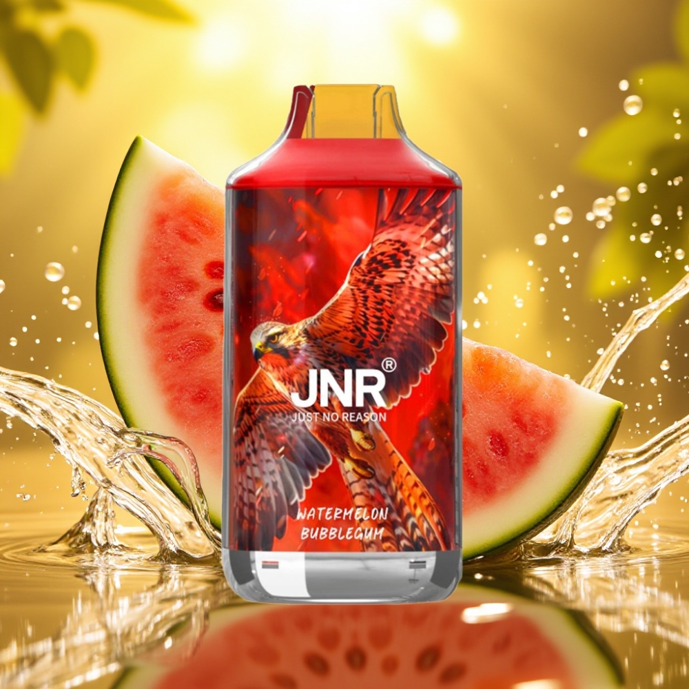 JNR Falcon 16000 Puffs 850mAh 22ml Dual Mesh Coil Tipo C & Lightning Tela LED Sabor Melancia Chiclete JNR Falcon 16000 Puffs 850mAh 22ml Dual Mesh Coil Tipo C & Lightning Tela LED Sabor Melancia Chiclete