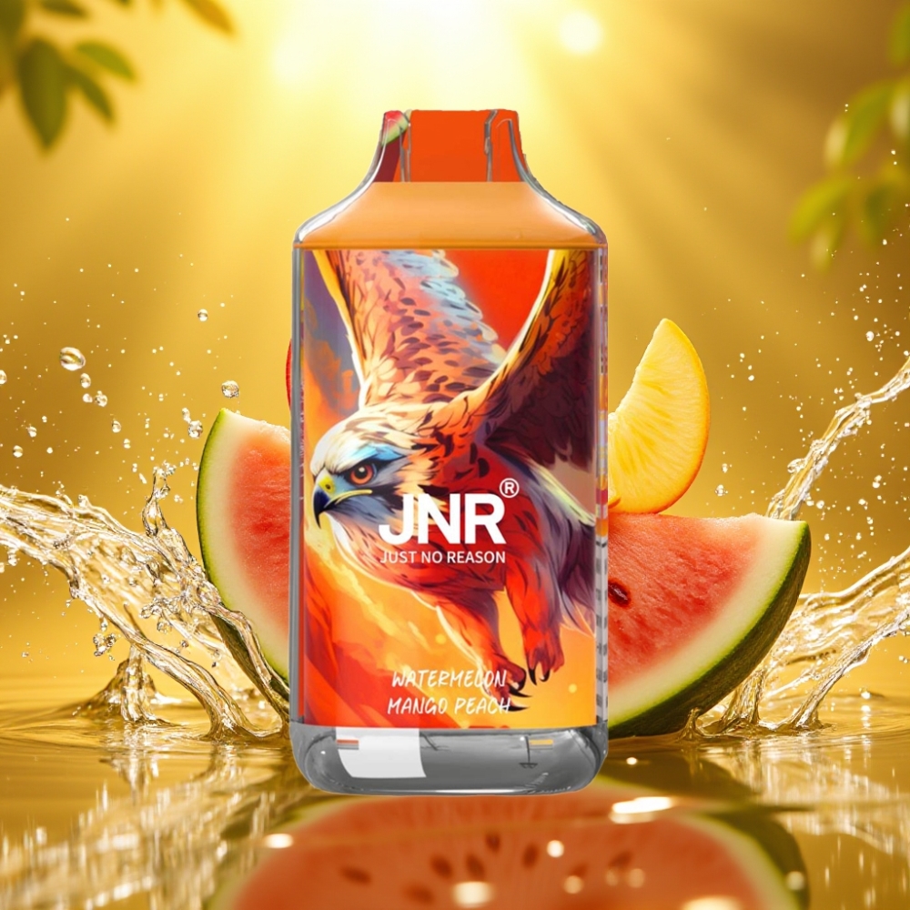 JNR Falcon 16000 Puffs 850mAh 22ml Dual Mesh Coil Type C/Lightning Smart LED 0%/2% Melancia Manga Pêssego JNR Falcon 16000 Puffs 850mAh 22ml Dual Mesh Coil Type C/Lightning Smart LED 0%/2% Melancia Manga Pêssego