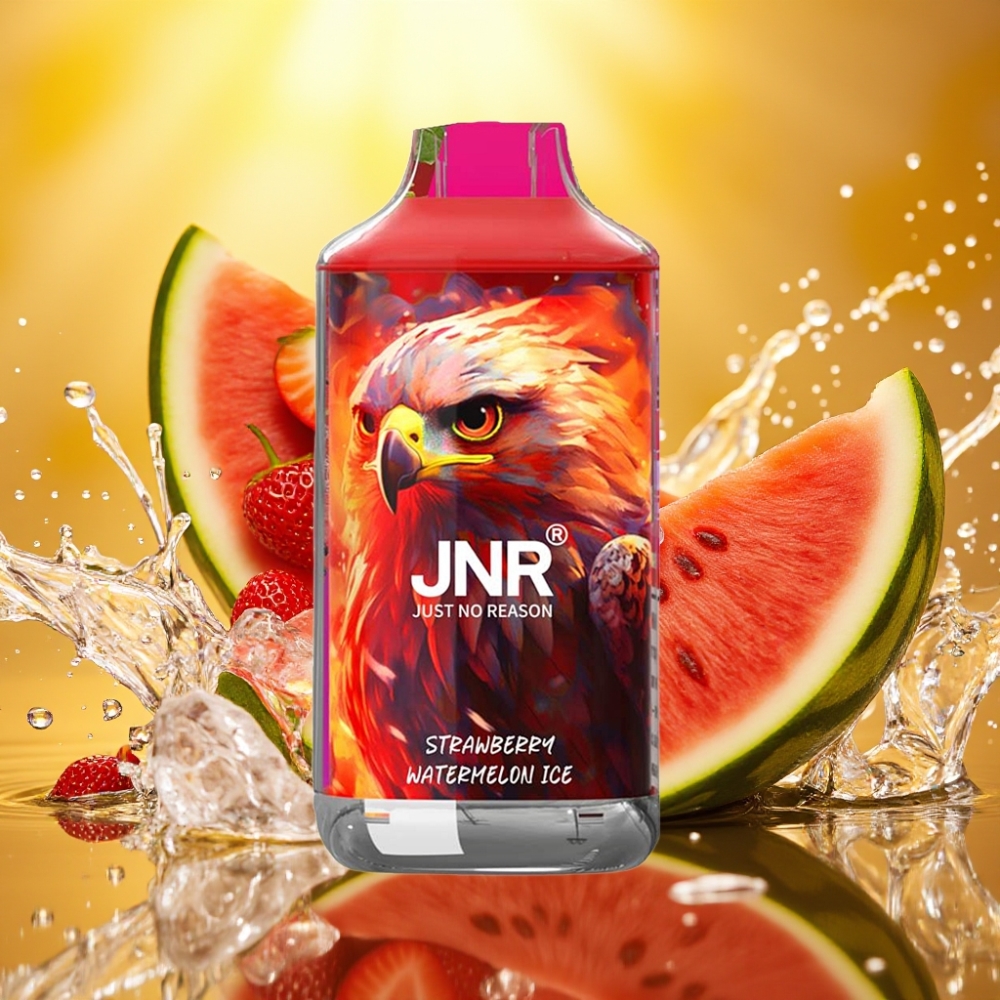 JNR Falcon 16000 Puffs 850mAh 22ml Dual Mesh Tipo C & LED Morango Melancia Gelo JNR Falcon 16000 Puffs 850mAh 22ml Dual Mesh Tipo C & LED Morango Melancia Gelo