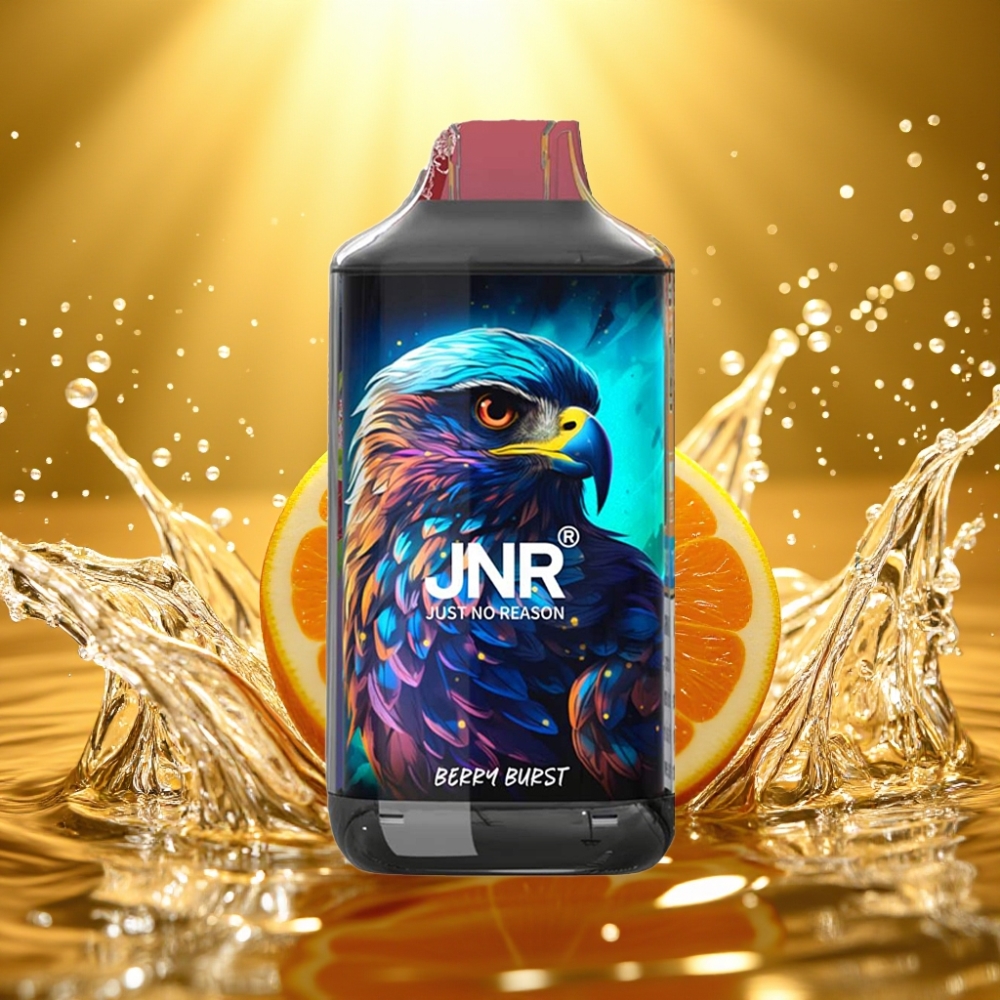 JNR Falcon 16000 Puffs 850mAh 22ml Dual Mesh Type C/Lightning LED 0%/2% Explosão de Frutas Vermelhas JNR Falcon 16000 Puffs 850mAh 22ml Dual Mesh Type C/Lightning LED 0%/2% Explosão de Frutas Vermelhas