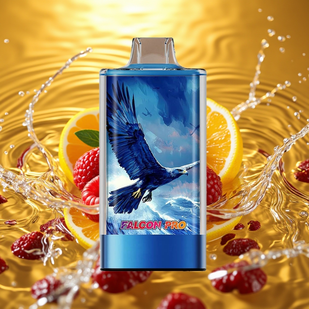 JNR Falcon Pro 28000 30ml 950mAh 5% Smart Display Dual Mesh USB-C MTL Mirtilo Framboesa Azeda