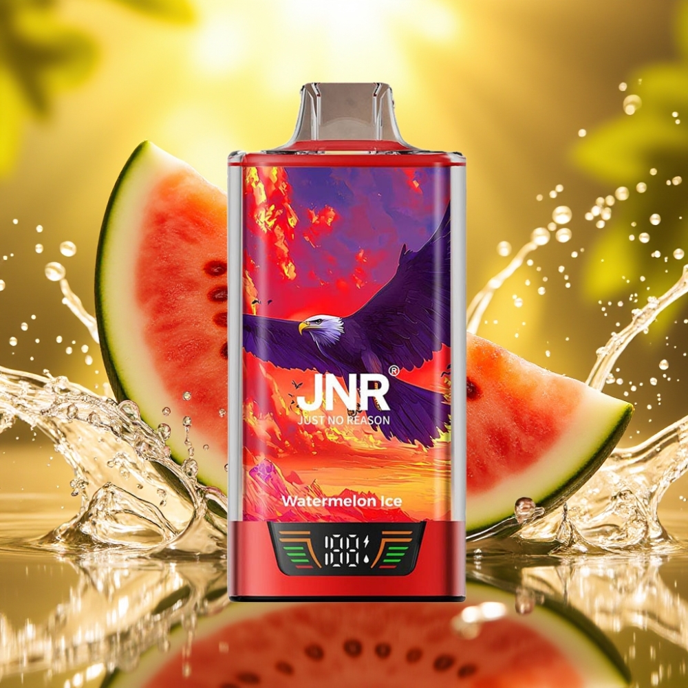 JNR Falcon Pro 28000 30ml 950mah 5% Nic Tela Inteligente Dual Mesh USB-C MTL Sabor Melancia Gelada JNR Falcon Pro 28000 30ml 950mah 5% Nic Tela Inteligente Dual Mesh USB-C MTL Sabor Melancia Gelada