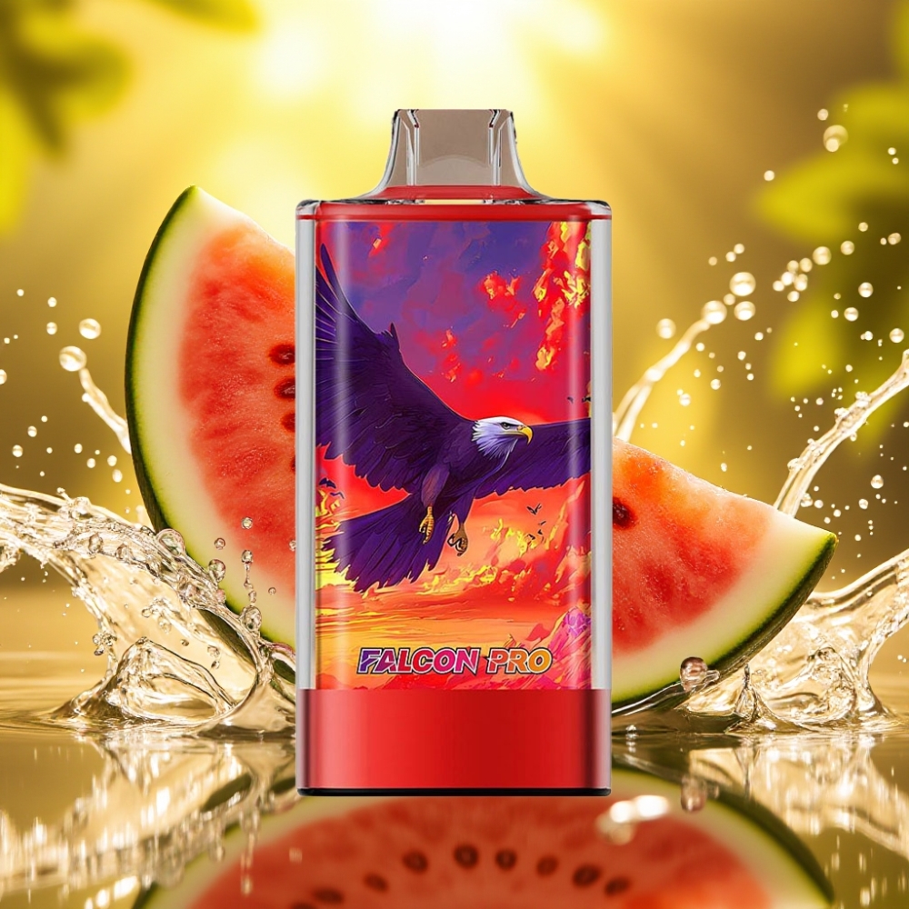 JNR Falcon Pro 28000 30ml 950mah 5% Nic Tela Inteligente Dual Mesh USB-C MTL Sabor Melancia Gelada