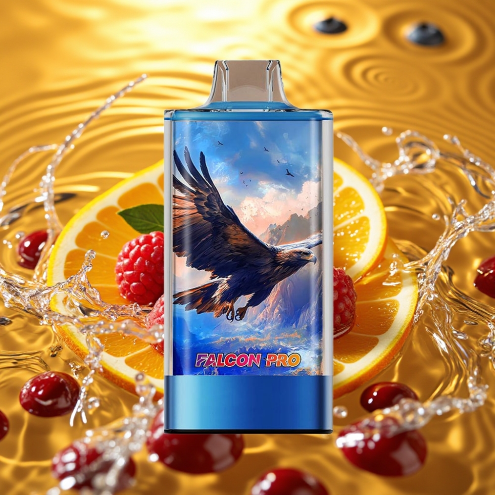 JNR Falcon Pro 28000 30ml 950mah 5% Smart Display Dual Mesh USB-C MTL Mirtilo Framboesa Cereja