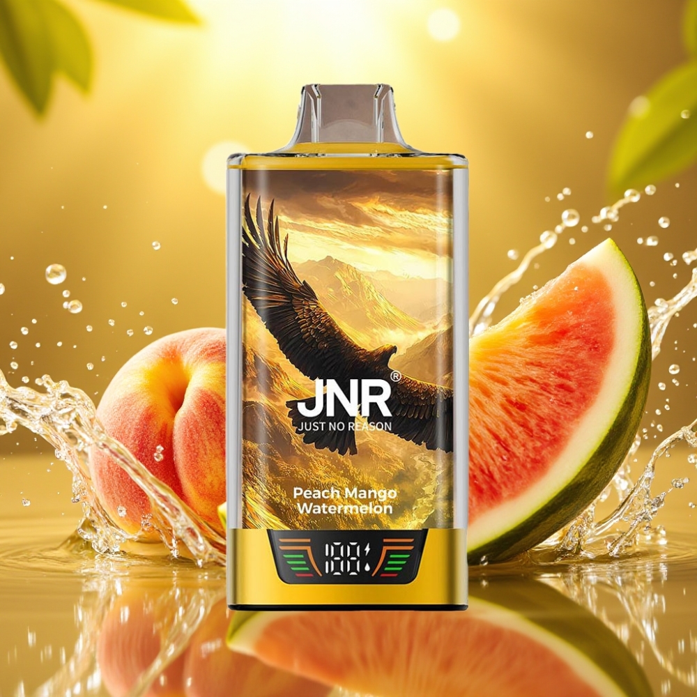 JNR Falcon Pro 28000 30ml 950mah Smart Display Dual Mesh USB-C MTL Pêssego Manga Melancia JNR Falcon Pro 28000 30ml 950mah Smart Display Dual Mesh USB-C MTL Pêssego Manga Melancia