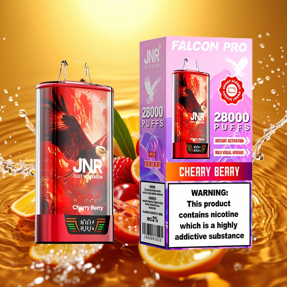 JNR Falcon Pro 28000 Display Dual Mesh USB-C Cereja Silvestre