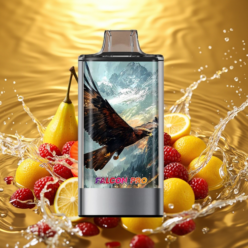 JNR Falcon Pro 28000 Disposable Vape Mirtilos Misturados 30ml 950mAh 5% Nicotina Tela Inteligente Dual Mesh USB-C MTL