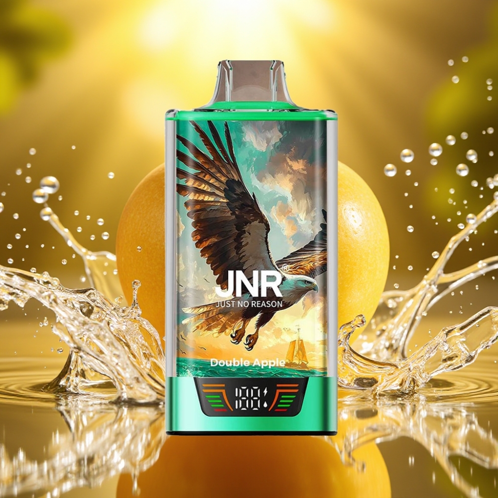 JNR Falcon Pro 28000 Maçã Dupla Disposable Vape 30ml 950mAh 5% Smart Display Dual Mesh USB-C MTL