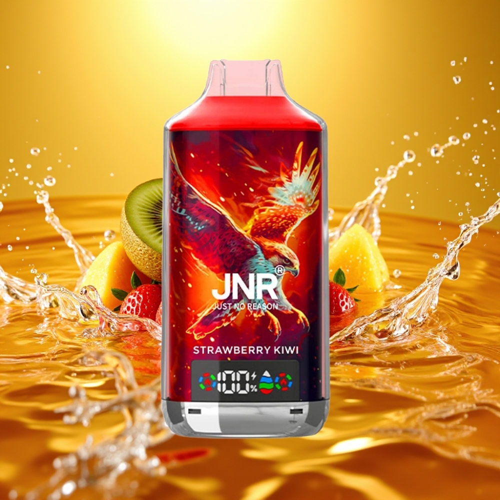 JNR Falcon X 18000 Puffs 750mAh 24ml Digital Display Type-C Morango Kiwi