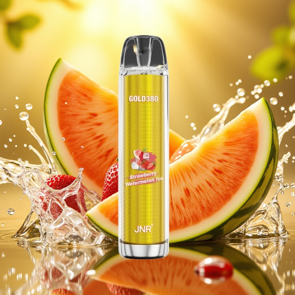 JNR Gold380 6000 Puffs 1500mAh 13ml 1.0ohm Morango Melancia Gelado Disposable Vape