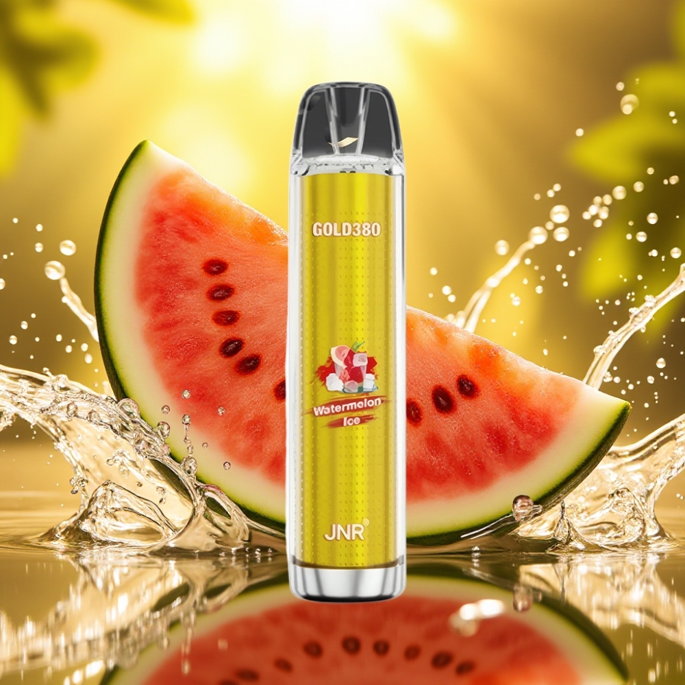 JNR Gold380 6000 Puffs 1500mAh 1.0ohm 13ml Disposable Vape Melancia Gelo JNR Gold380 6000 Puffs 1500mAh 1.0ohm 13ml Disposable Vape Melancia Gelo