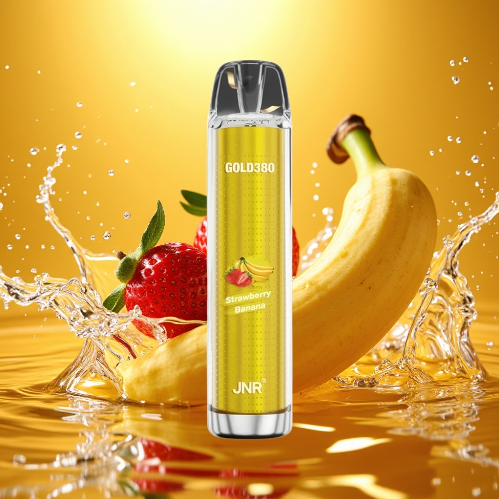 JNR Gold380 6000 Puffs 1500mAh 1.0ohm 13ml Morango Banana Disposable Vape JNR Gold380 6000 Puffs 1500mAh 1.0ohm 13ml Morango Banana Disposable Vape