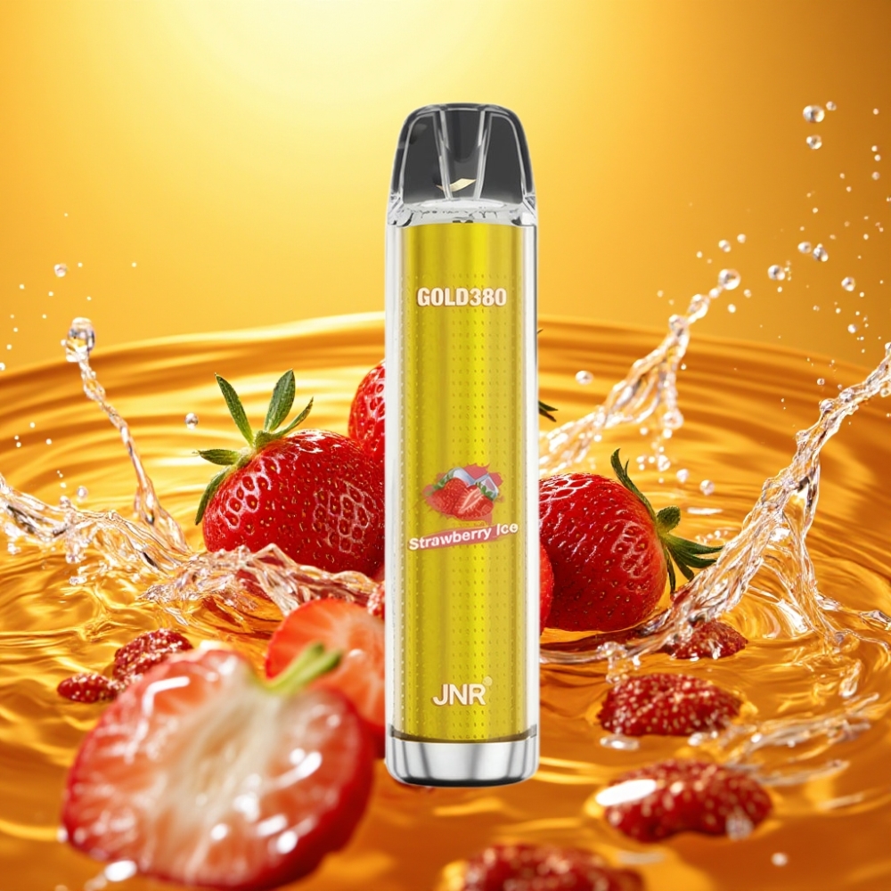 JNR Gold380 6000 Puffs 1500mAh 1.0ohm 13ml Morango Gelo Disposable Vape JNR Gold380 6000 Puffs 1500mAh 1.0ohm 13ml Morango Gelo Disposable Vape
