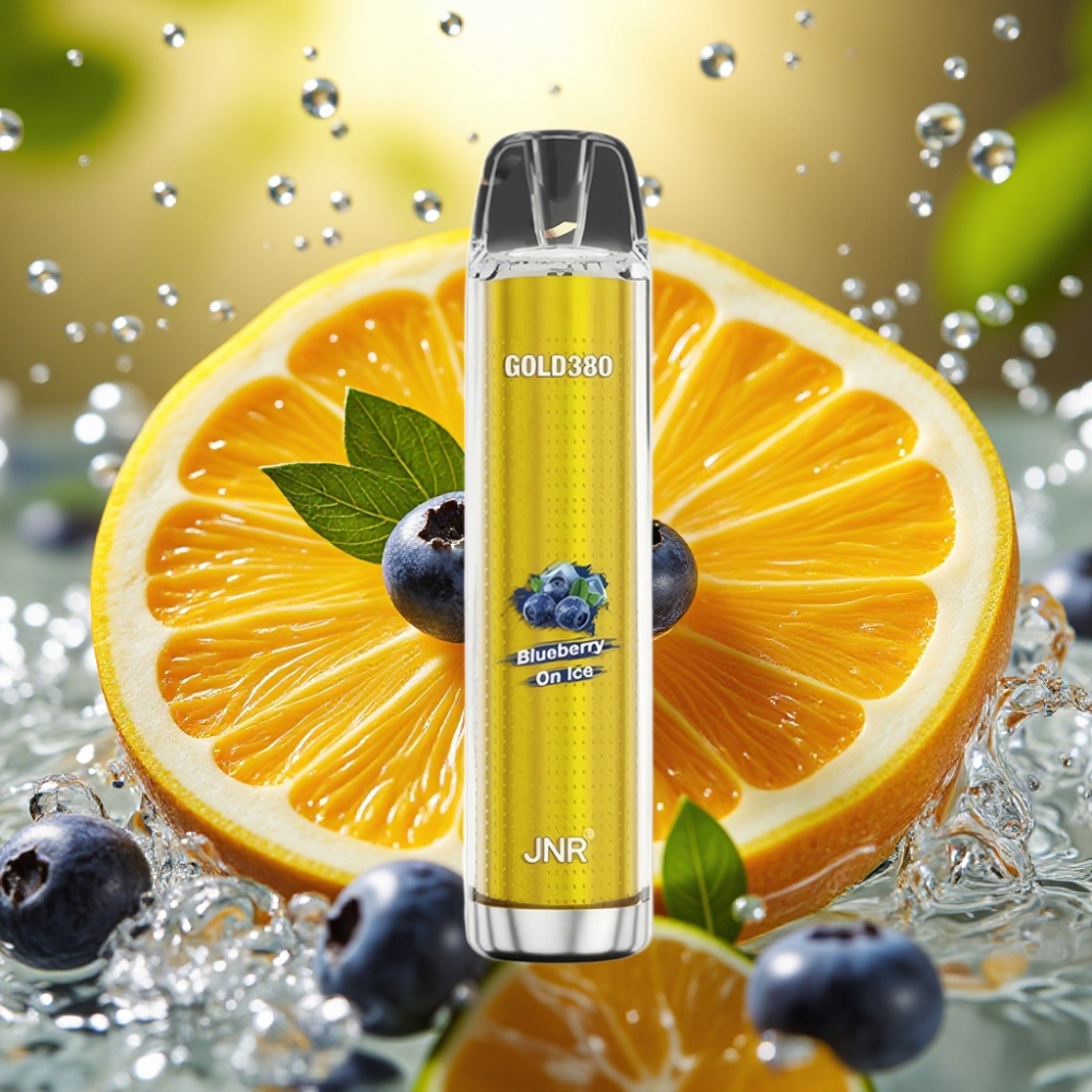 JNR Gold380 6000 Puffs distributor Portugal 1500mAh 1.0ohm 13ml Mirtilo Gelo