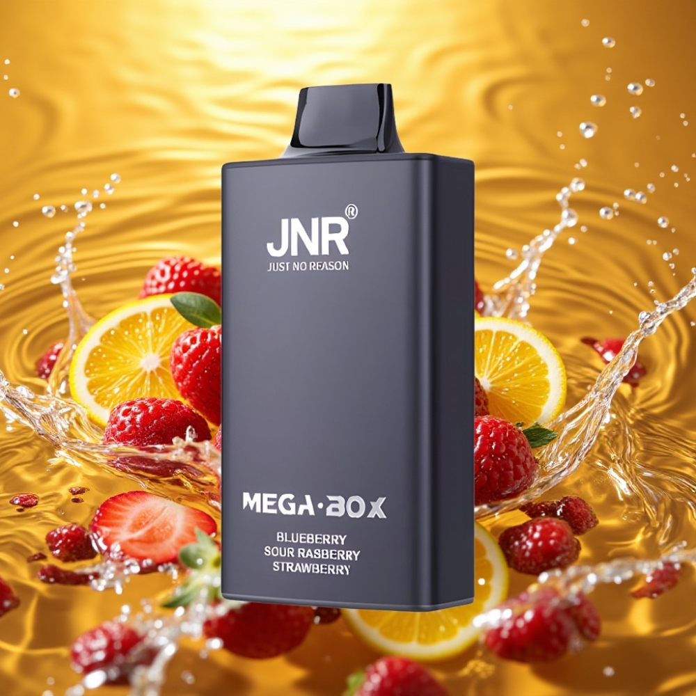 JNR Mega Box 25000 Puffs 30ml 850mAh Dual Mesh Disposable Vape Mirtilo Framboesa Azeda Morango