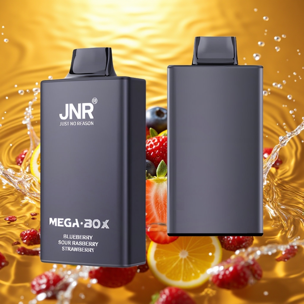 JNR Mega Box 25000 Puffs 30ml 850mAh Dual Mesh Disposable Vape Mirtilo Framboesa Azeda Morango