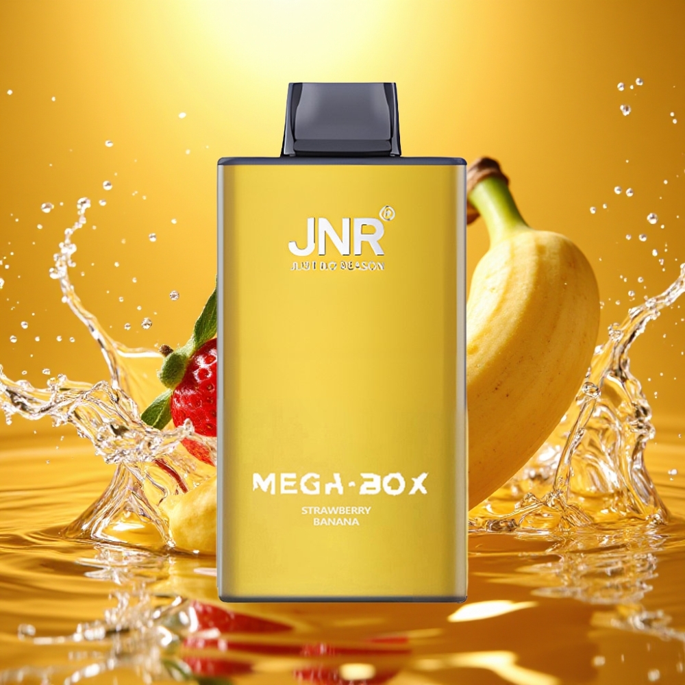 JNR Mega Box 25000 Puffs 30ml 850mAh Dual Mesh Disposable Vape Morango Banana