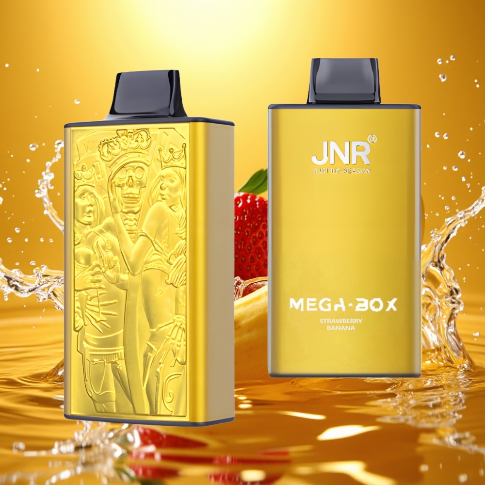 JNR Mega Box 25000 Puffs 30ml 850mAh Dual Mesh Disposable Vape Morango Banana