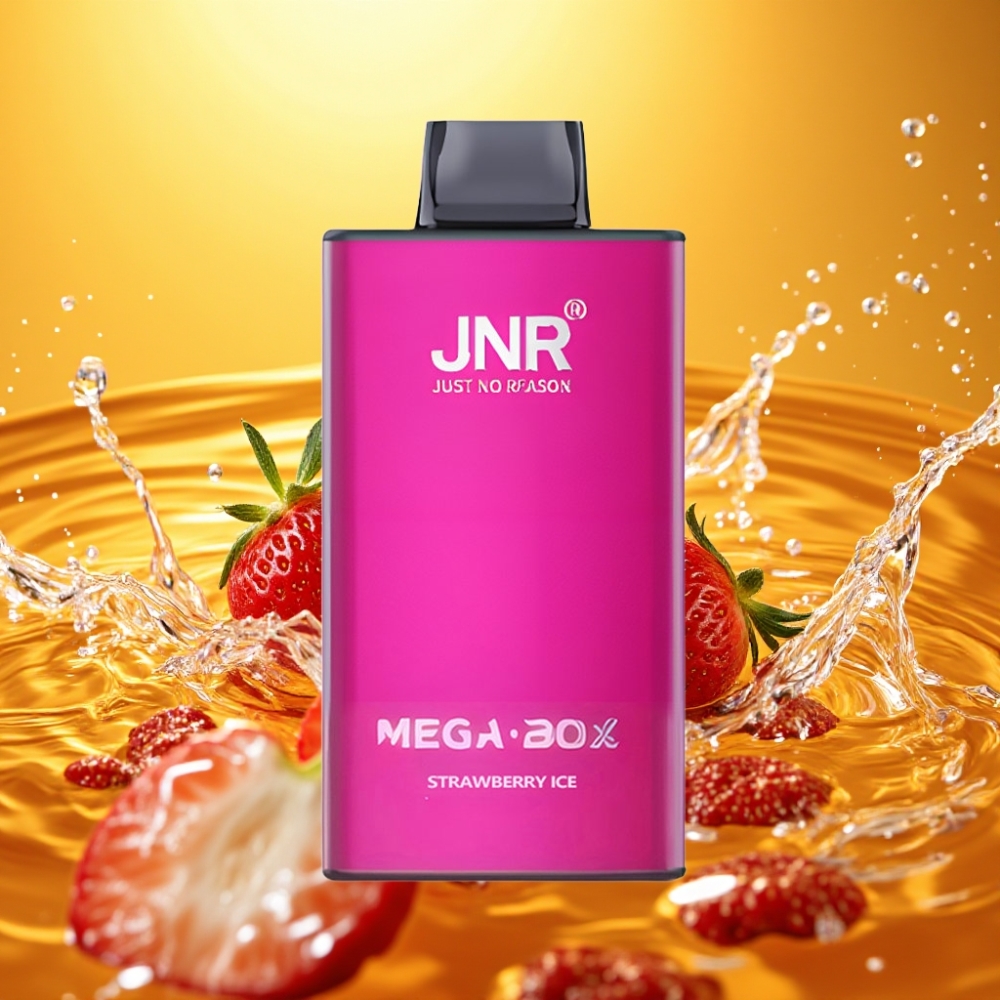 JNR Mega Box 25000 Puffs 30ml 850mAh Dual Mesh Disposable Vape Morango Gelo