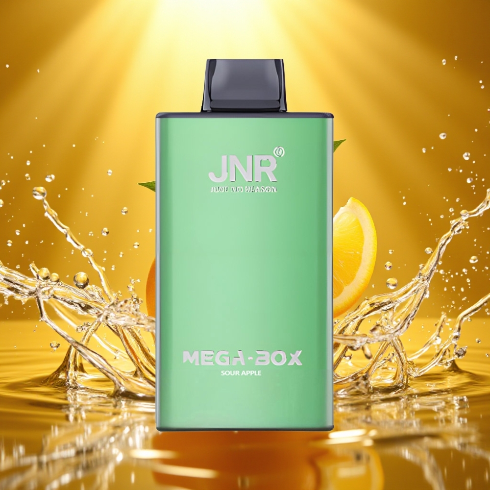 JNR Mega Box 25000 Puffs 30ml 850mah Dual Mesh Disposable Vape Maçã Verde