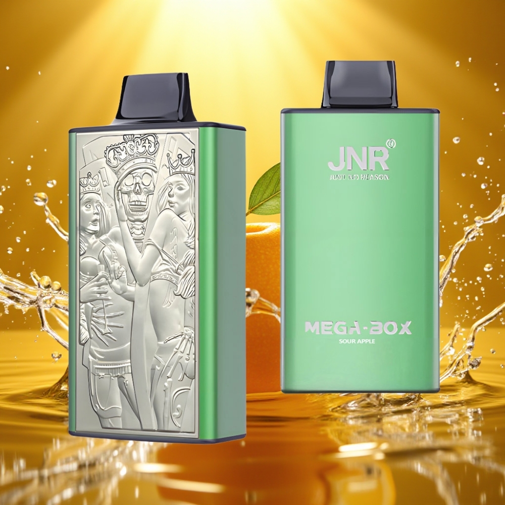 JNR Mega Box 25000 Puffs 30ml 850mah Dual Mesh Disposable Vape Maçã Verde
