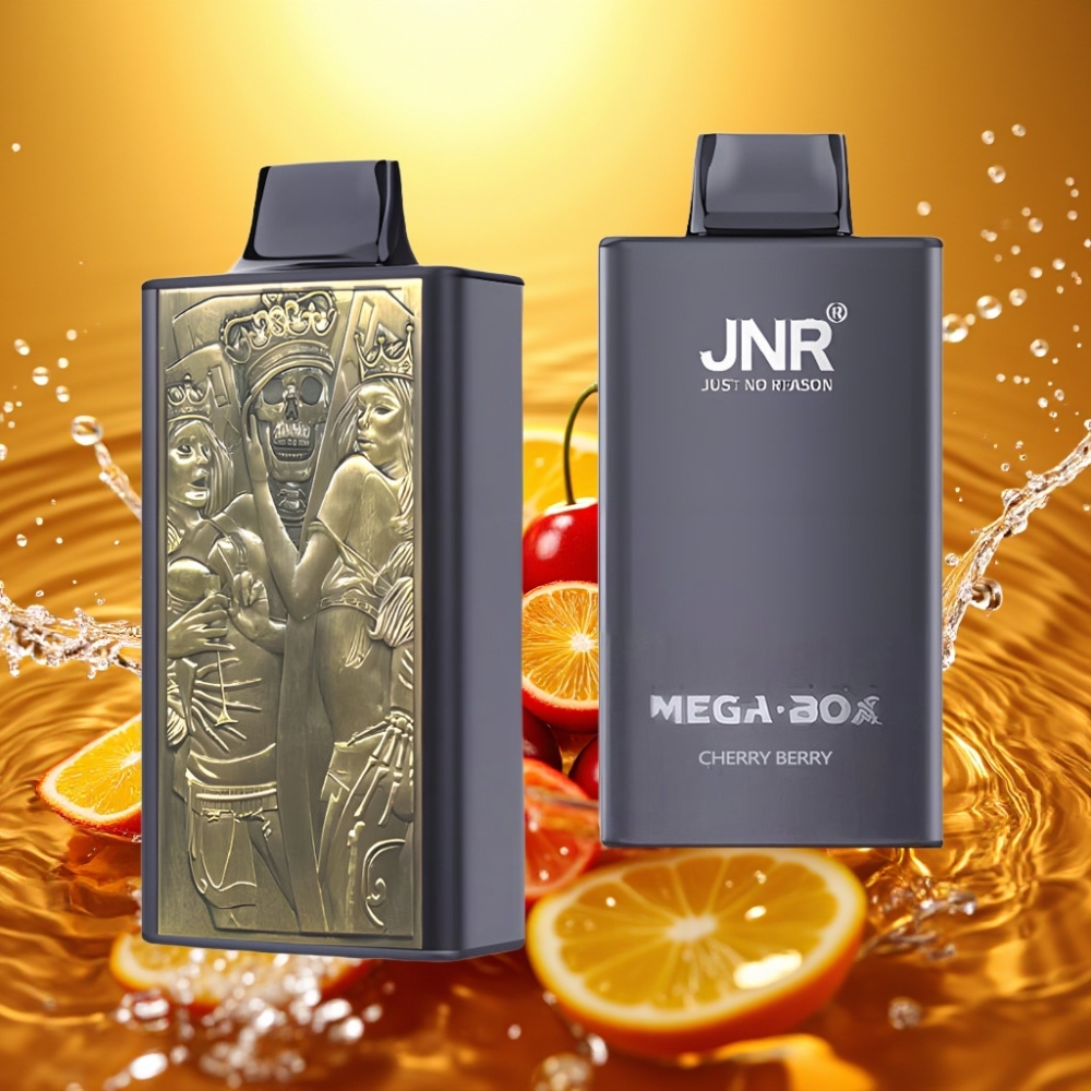 JNR Mega Box 25000 Puffs 30ml Dual Mesh Type-C Cereja & Frutas Silvestres