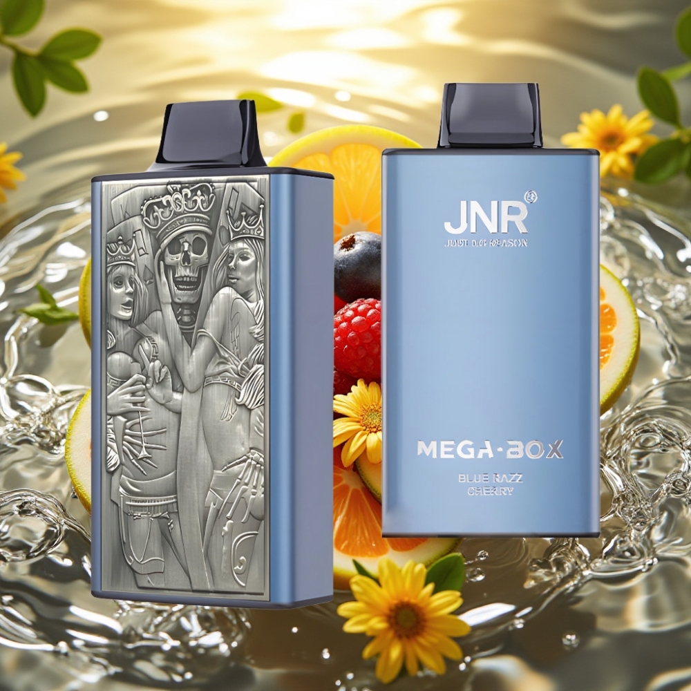JNR Mega Box 25000 Puffs Disposable Vape 30ml 850mAh Dual Mesh Type-C Blueberry Framboesa Cereja