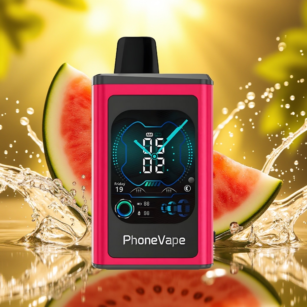 JNR PhoneVape 30000 puffs Recarregável Bateria 850mAh Tipo-C Turbo Modo Ajustável Controle por App Câmera Remota Melancia Gelo JNR PhoneVape 30000 puffs Recarregável Bateria 850mAh Tipo-C Turbo Modo Ajustável Controle por App Câmera Remota Melancia Gelo