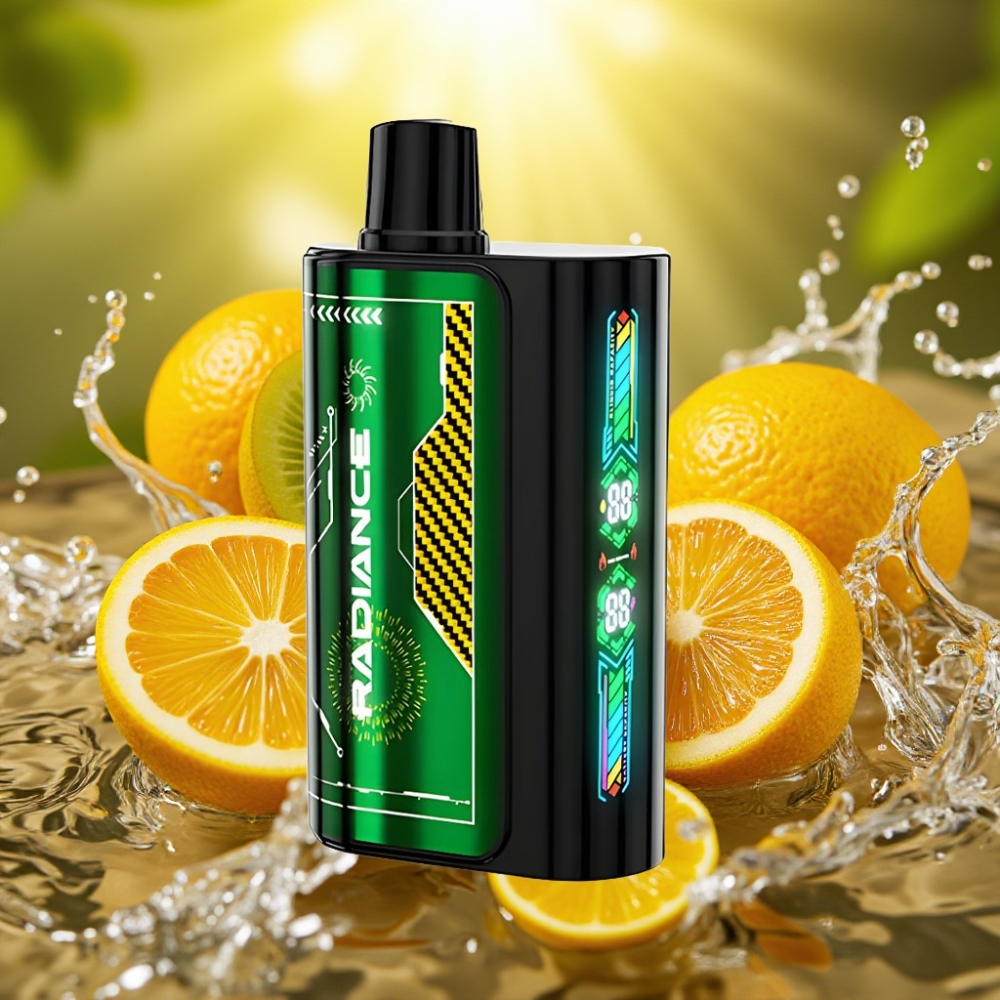 JNR Radiance 31000 Puffs 28ml Tela Animada Dual Mesh 950mAh Type-C Maracujá Kiwi JNR Radiance 31000 Puffs 28ml Tela Animada Dual Mesh 950mAh Type-C Maracujá Kiwi