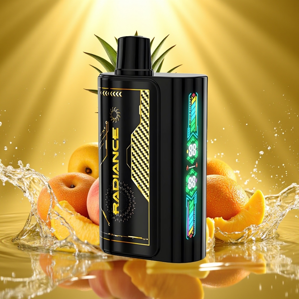 JNR Radiance 31000 Puffs 28ml Tela Animada Dual Mesh Bateria 950mAh Pêssego Manga Abacaxi JNR Radiance 31000 Puffs 28ml Tela Animada Dual Mesh Bateria 950mAh Pêssego Manga Abacaxi