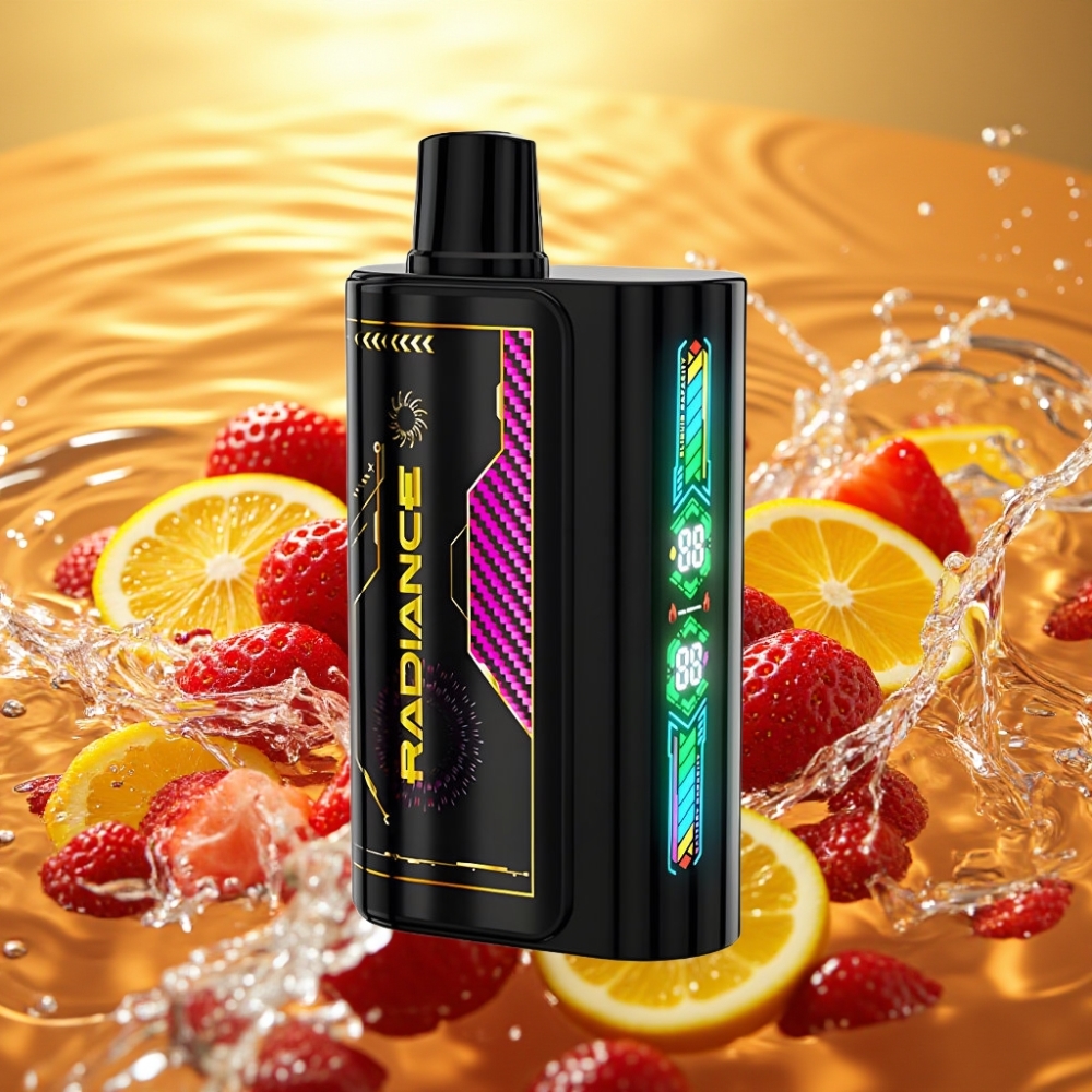 JNR Radiance 31000 Puffs 28ml Tela Animada Dual Mesh Bateria 950mAh Tipo-C Morango Gelo JNR Radiance 31000 Puffs 28ml Tela Animada Dual Mesh Bateria 950mAh Tipo-C Morango Gelo