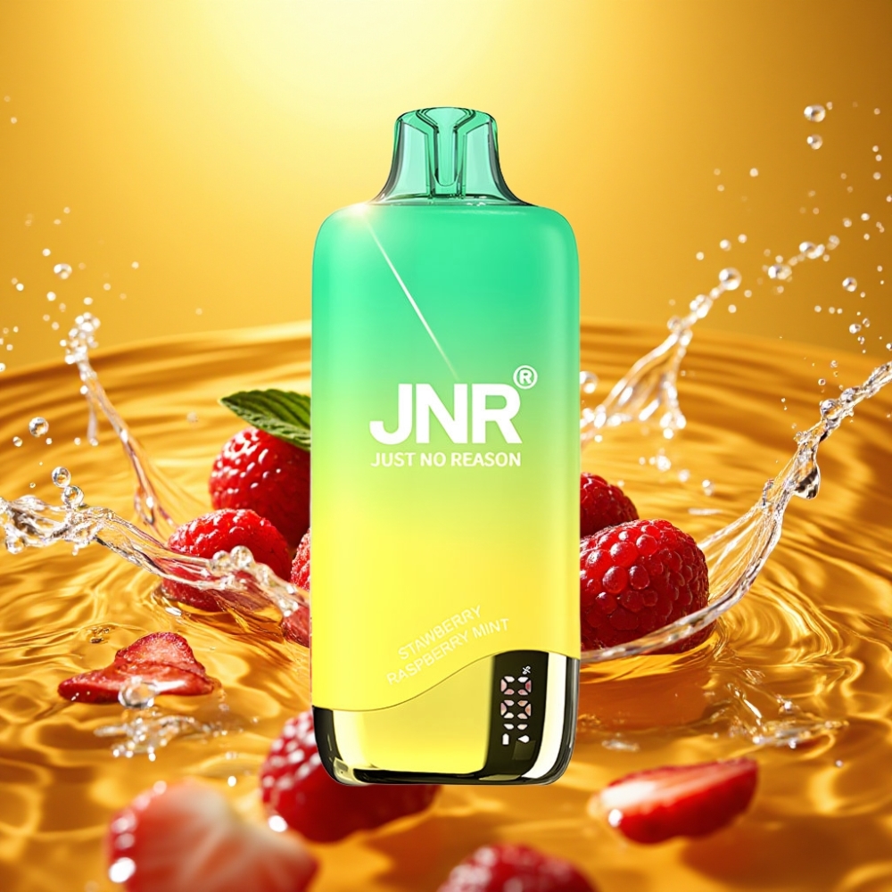 JNR Rainbow 10500 Puffs 18ml 0.8ohm Morango Framboesa Menta Disposable Vape