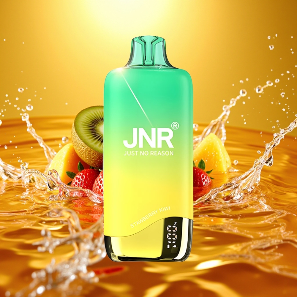 JNR Rainbow 10500 Puffs 18ml 0.8ohm USB-C Morango Kiwi Disposable Vape