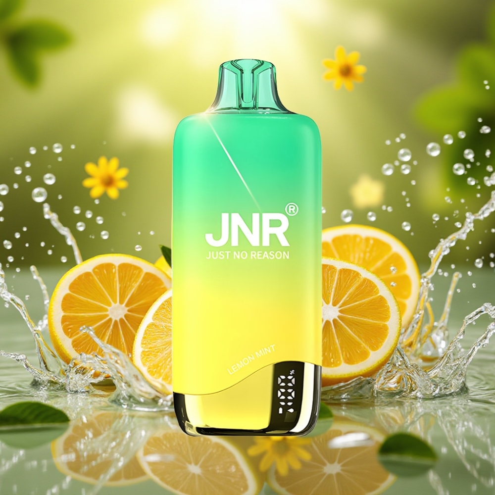 JNR Rainbow 10500 Puffs Disposable Vape Limão Hortelã 600mAh 18ml 0.8ohm USB-C